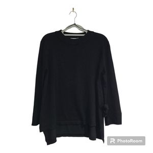 Survival black sweater with flare tie sleeves lightweight soft‎ comfortable